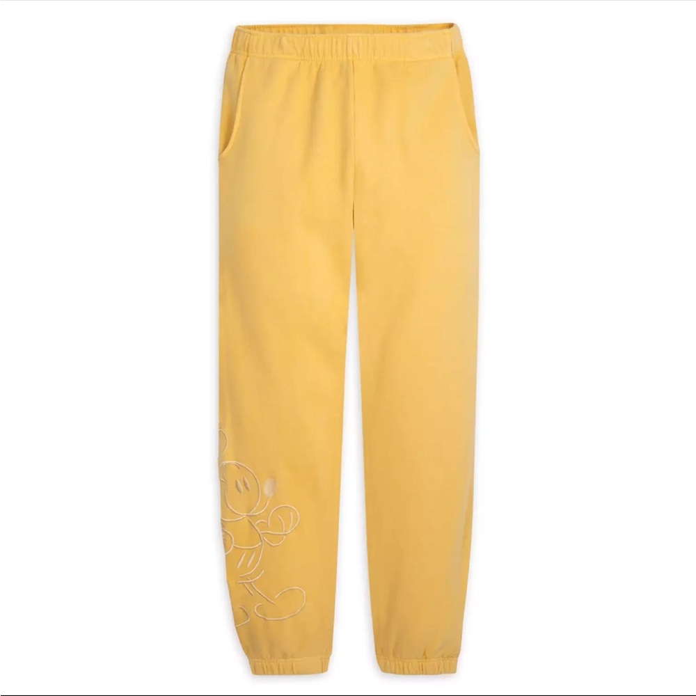 Mickey Mouse Genuine Mousewear Jogger Unisex Sweatpants – gold size M